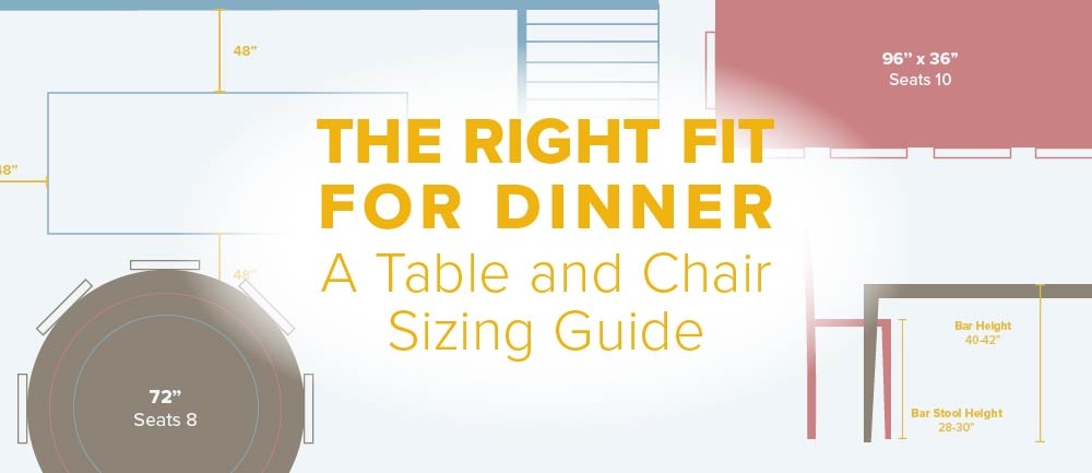 Right Fit for Dinner: A Table and Chair Sizing Guide