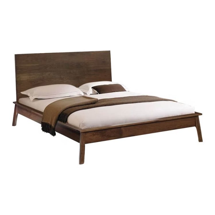 Does Modern Amish Furniture Exist TIMBER TO TABLE   Quick Ship Mid Century Modern Bed  750x750 