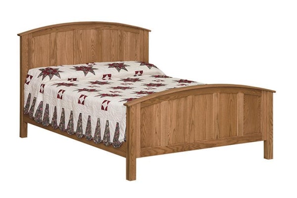 Amish Shaker Classic Curved Bed