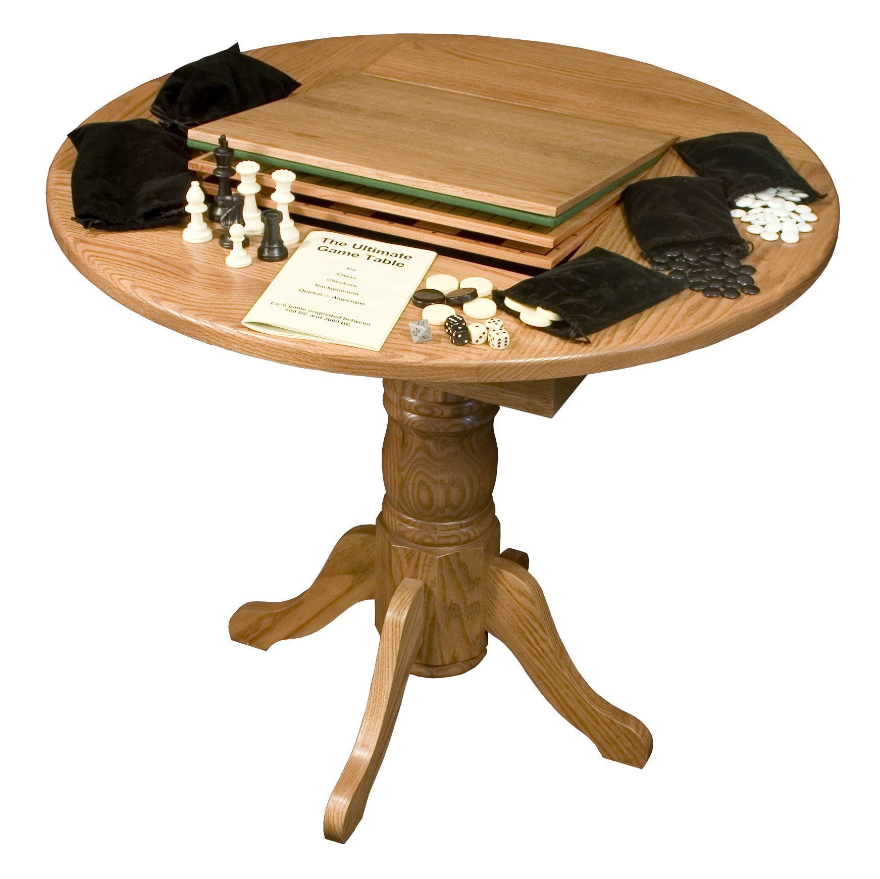 Hardwood Pub Size Game Table from DutchCrafters Amish Furniture